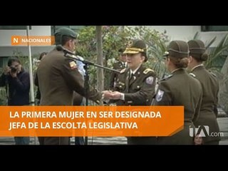 La coronel Margarita Pereira es la nueva Jefa de la Escolta Legislativa - Teleamazonas