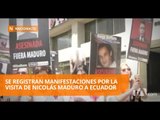 Se registran protestas por la visita de Nicolás Maduro a Ecuador