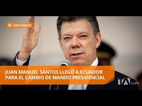 El Presidente de Colombia llegó a Ecuador para el cambio de mando presidencial