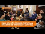 El presidente Moreno se reúne con presidentes de las cuatro funciones del Estado