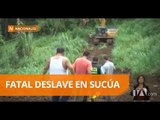 Un deslave sepultó a dos menores de edad en Sucúa - Teleamazonas