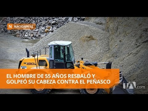 Un cantero murió al caer sobre una roca en Tulcán