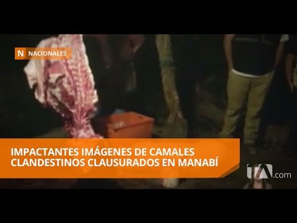 Tres camales clandestinos fueron clausurados cerca de Crucita