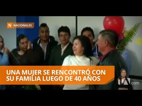 Una mujer se reencontró con su familia luego de 40 años