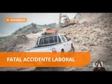 Un cantero murió al caer sobre una roca durante la jornada laboral - Teleamazonas