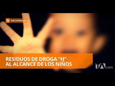 Estudio revela que niños de seis años consumen la droga H - Teleamazonas