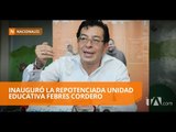Fander Falconí inauguró unidad educativa en Guayaquil - Teleamazonas
