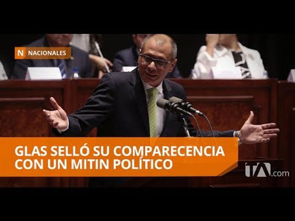 Los incidentes en la intervención  de Jorge Glas en la Asamblea - Teleamazonas