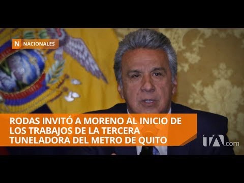 Moreno inició los trabajos de la tercera tuneladora del Metro de Quito - Teleamazonas