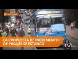 Transportistas se quedaron sin el alza de pasajes