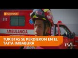 Rescatan a dos alemanas que se perdieron en el volcán Imbabura - Teleamazonas