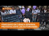 Habitantes protestan por casos de femicidio en Cuenca - Teleamazonas
