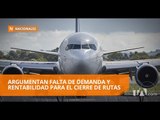 Se oficializa suspensión de tres rutas aéreas de Tame - Teleamazonas