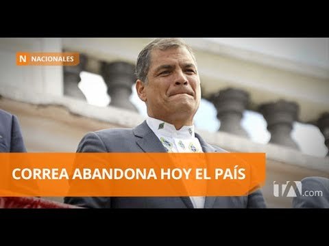 Expresidente Correa viaja hoy a Bélgica