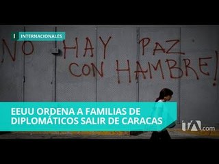 Скачать видео: Estados Unidos envía orden a familiares de diplomáticos en Venezuela - Teleamazonas