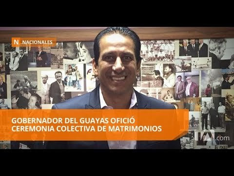 ‘Pepe Pancho’ Cevallos casó a 15 parejas - Teleamazonas