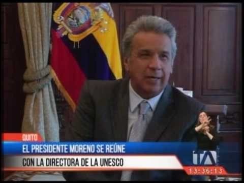 Presidente Moreno se reúne con la directora de la Unesco