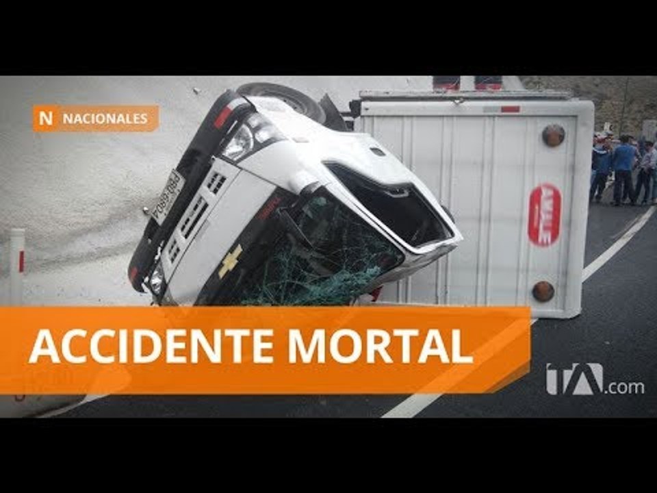 Un muerto y un herido deja volcamiento de furgoneta - Teleamazonas