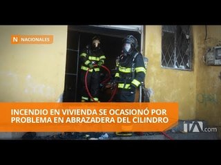 Voraz incendio en vivienda de dos pisos - Teleamazonas