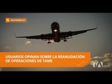 Tame reanudó vuelos entre Guayaquil y Cuenca - Teleamazonas