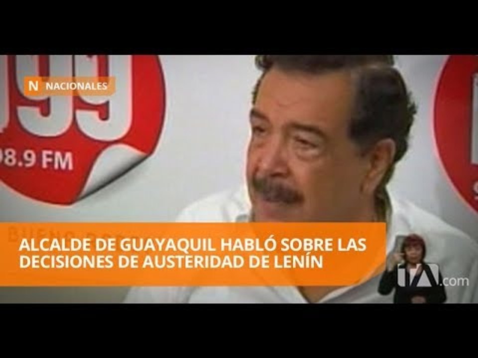 Alcalde Jaime Nebot se refirió a medidas de austeridad del Gobierno - Teleamazonas