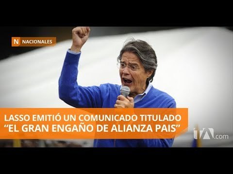 Lasso asegura que Ecuador vive el resultado de una estafa democrática - Teleamazonas