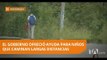 Larga caminata de niños de zonas rurales para llegar a escuelas del milenio - Teleamazonas