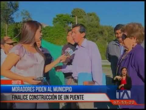 Moradores de la Armenia piden a las autoridades que finalicen la construcción del puente