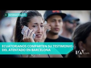 Скачать видео: Ecuatorianos en Barcelona narran angustiosos momentos  - Teleamazonas