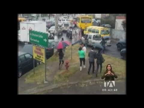Agresiones a buses escolar se registran en Quito durante paro de transportistas