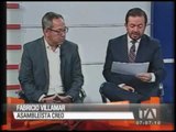 Entrevista a Asambleístas Fabricio Villamar CREO y Augusto Espinosa Alianza PAÍS