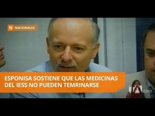 Espinosa recorrió la farmacia del Hospital Teodoro Maldonado Carbo - Teleamazonas