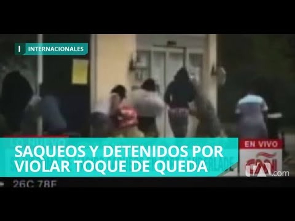 Saqueos pese a fuertes vientos en Florida - Teleamazonas