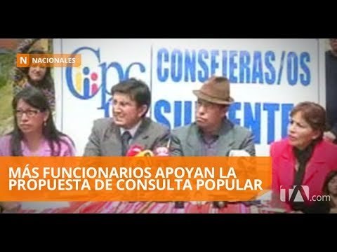 Cuatro consejeros suplentes del CPCCS apoyan la consulta popular - Teleamazonas