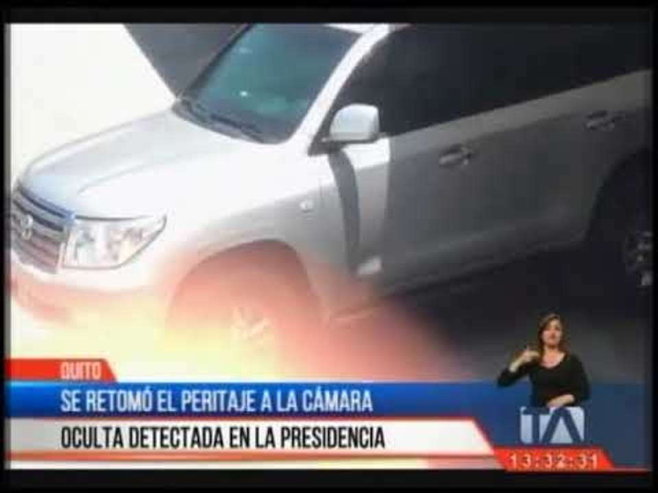 Se retomó el peritaje a la cámara oculta detectada en la Presidencia