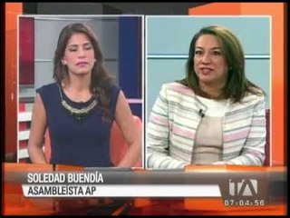Entrevista a Soledad Buendía, Asambleísta AP
