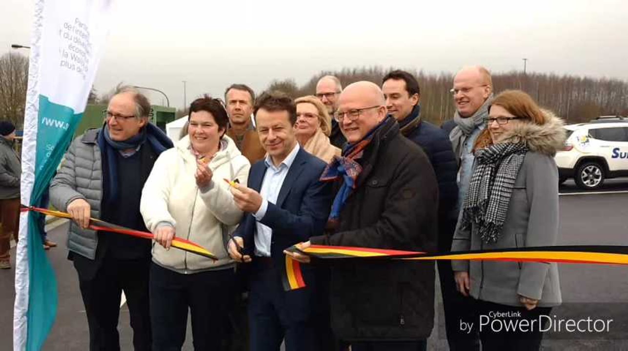 Inauguration du parking pour le covoiturage à Frasnes