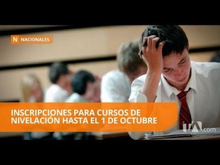 Télécharger la video: Estudiantes podrán inscribirse en curso de nivelación - Teleamazonas