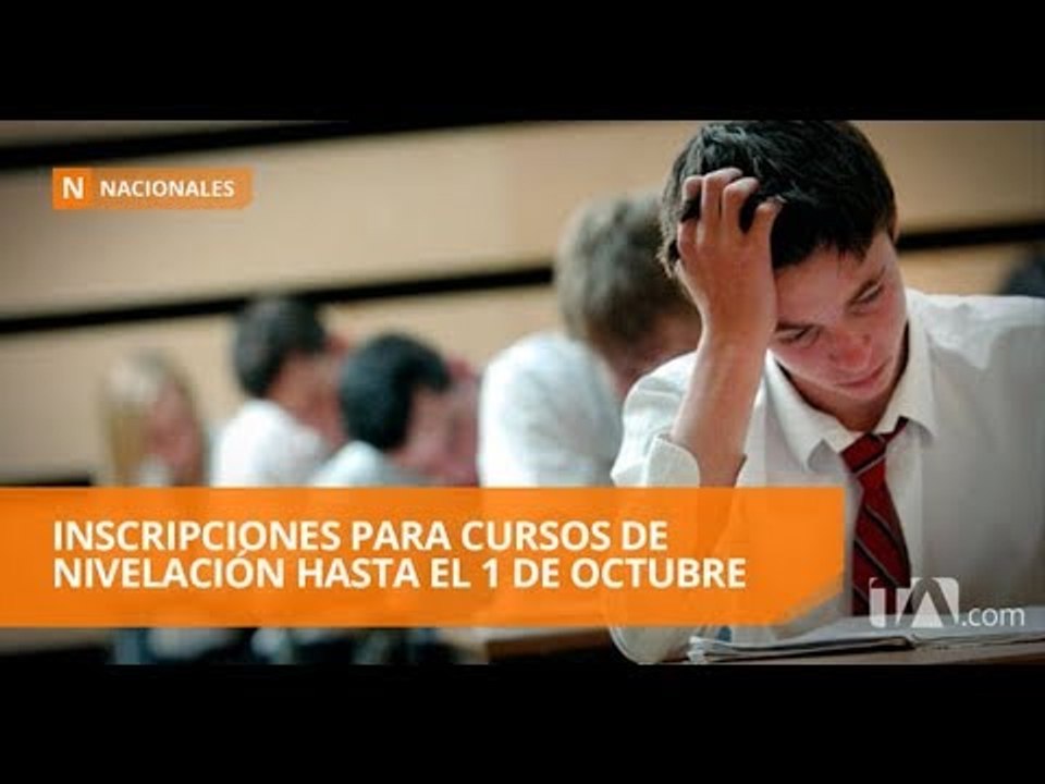 Estudiantes podrán inscribirse en curso de nivelación - Teleamazonas