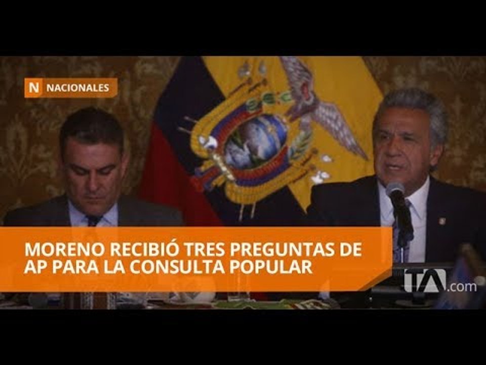 Tres preguntas de AP fueron aceptadas por Moreno para la consulta popular - Teleamazonas