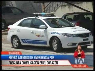 Rivera fue atendido de emergencia por presunta complicación en el corazón
