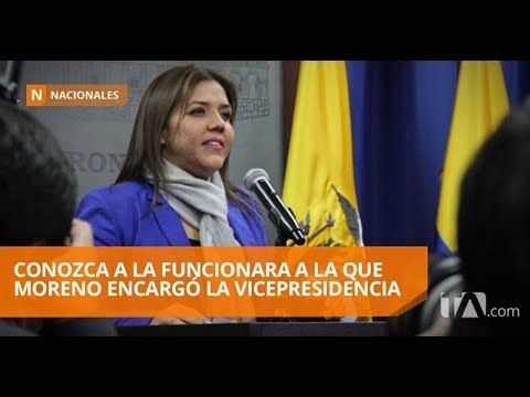 María Alejandra Vicuña, encargada de la Vicepresidencia de la República - Teleamazonas