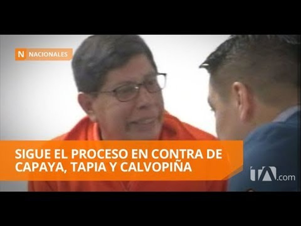 Se reinstaló la audiencia en contra de Capaya, Tapia y Calvopiña - Teleamazonas