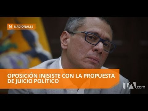 La oposición junta firmas para el juicio político contra Glas - Teleamazonas