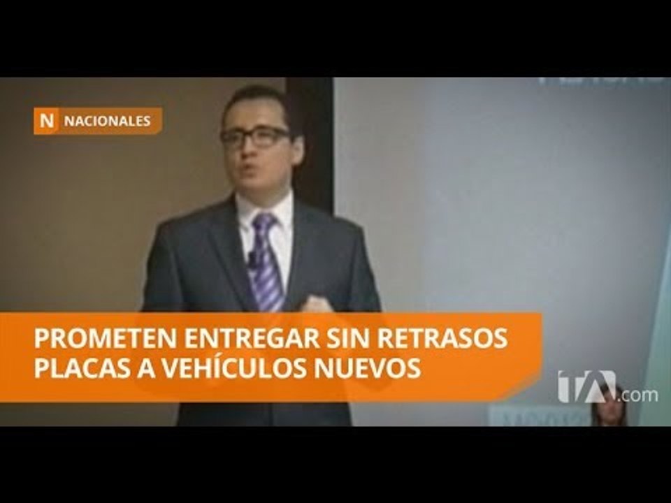 ANT entregará sin retrasos las placas a vehículos nuevos a partir de noviembre - Teleamazonas