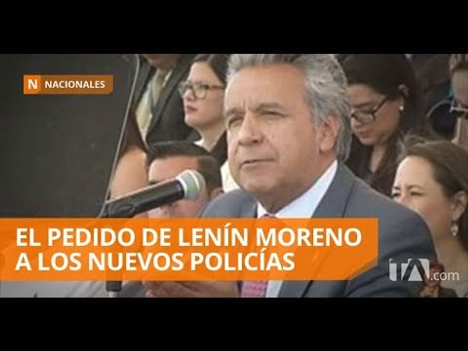 Moreno participó en la graduación de 2 199 policías de línea - Teleamazonas