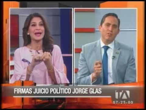 Entrevista al asambleísta Daniel Mendoza, sobre firmas para juicio contra Glas