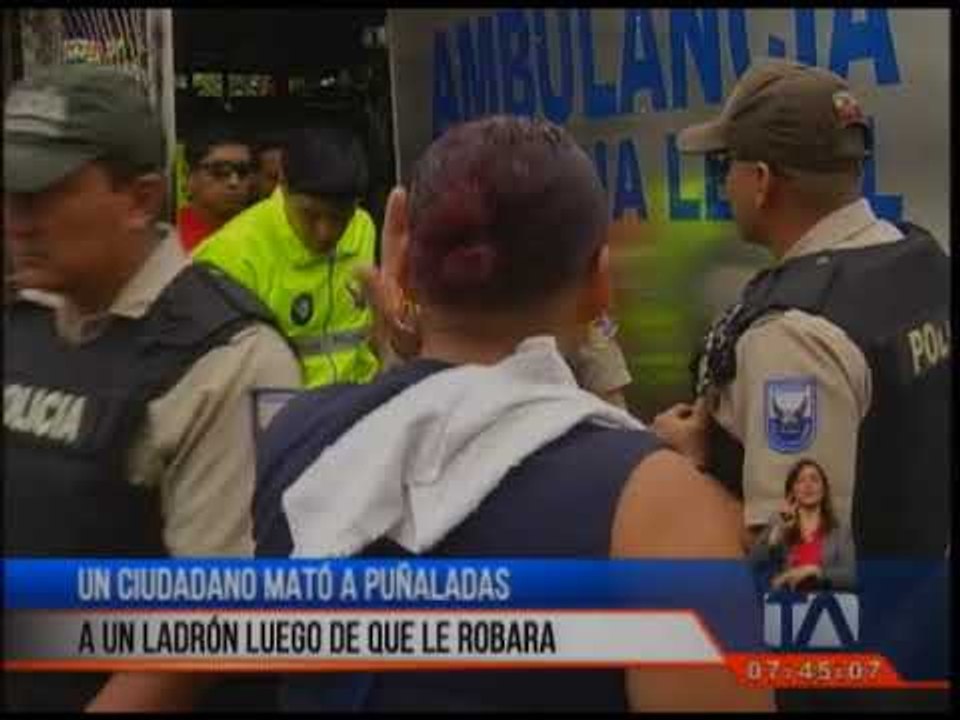 Un ciudadano mató a puñaladas a un ladrón luego de que le robara