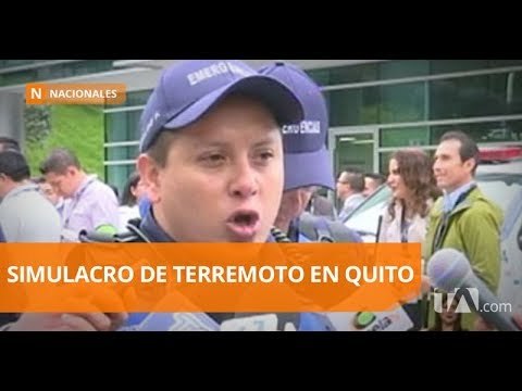 Se realizó un simulacro de sismo en el Ecopark - Teleamazonas