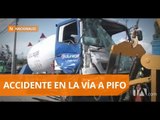 Accidente de tránsito deja dos heridos en la vida a Pifo - Teleamazonas